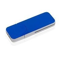PL005 флешка пластиковая синяя 16GB
