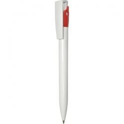 PR021 Ручка автоматическая бело-красная