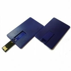 VF-801С флешка в виде кредитной карточки Синий пластик 32GB