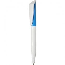 F01-Camellia Ручка с поворотным механизмом бело-голубая 2