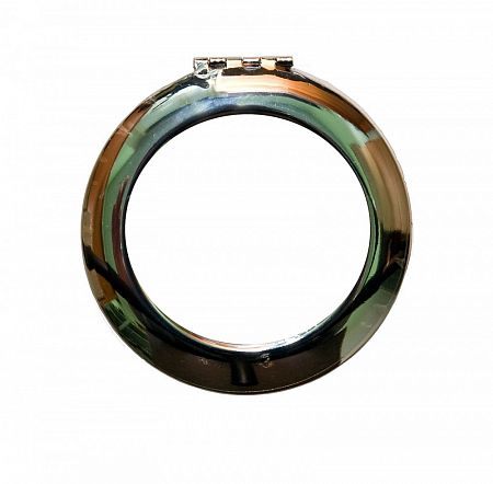 Зеркальце круглое серебряный цвет, СМ-007